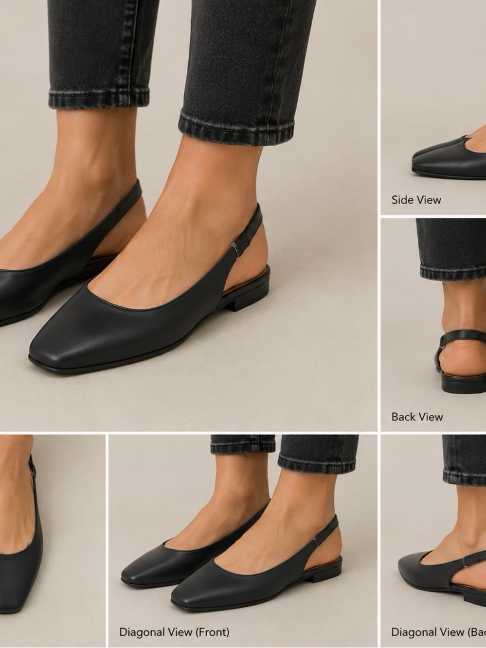 Kensie Women's Size 10 Felice Dress Shoes Slingback Flats Easy On, Black. New.